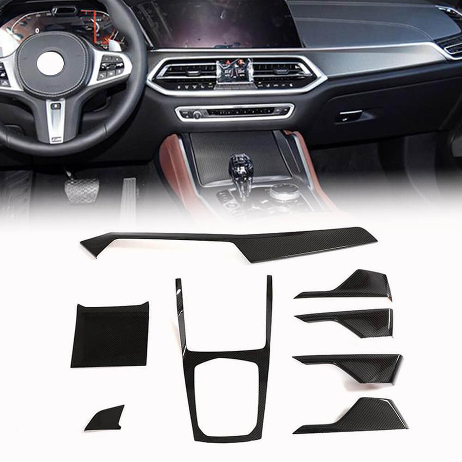 BMW X6 G06 Sport Utility 4-Door 2020-2022 Interior Decoration Covers Dry Carbon Fiber-Ahacarbon