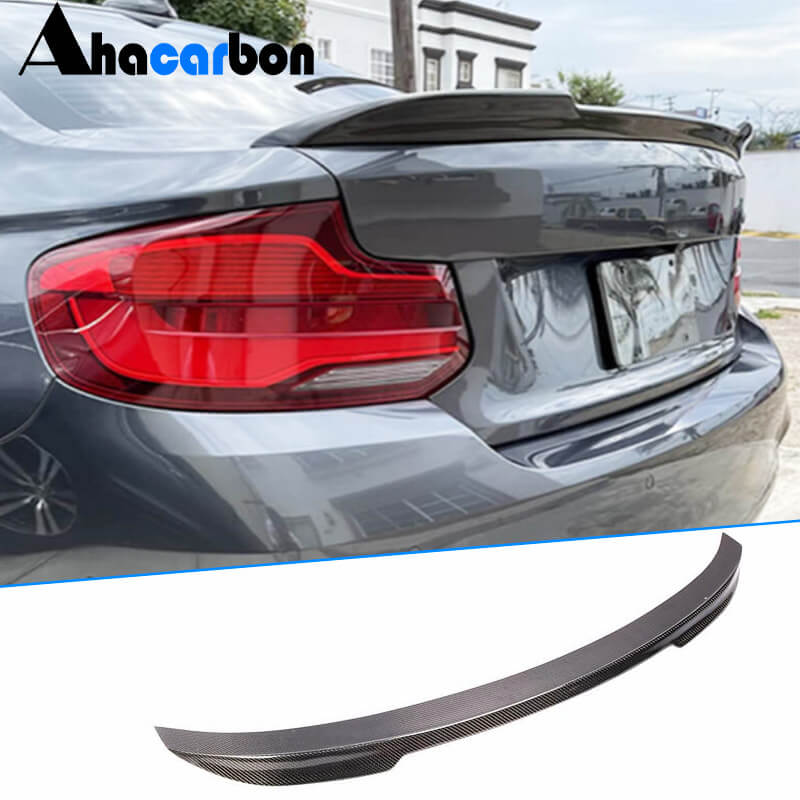 BMW 2 Series F22 F87 M2 Coupe 2014-2020 Rear Trunk Spoiler Carbon Fiber-Ahacarbon