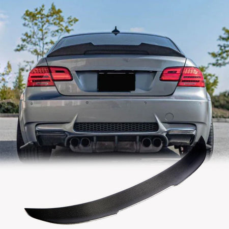 BMW 3 Series E90 2006-2011 E90 M3 2008-2012 Rear Trunk Spoiler Carbon Fiber/FRP-Ahacarbon