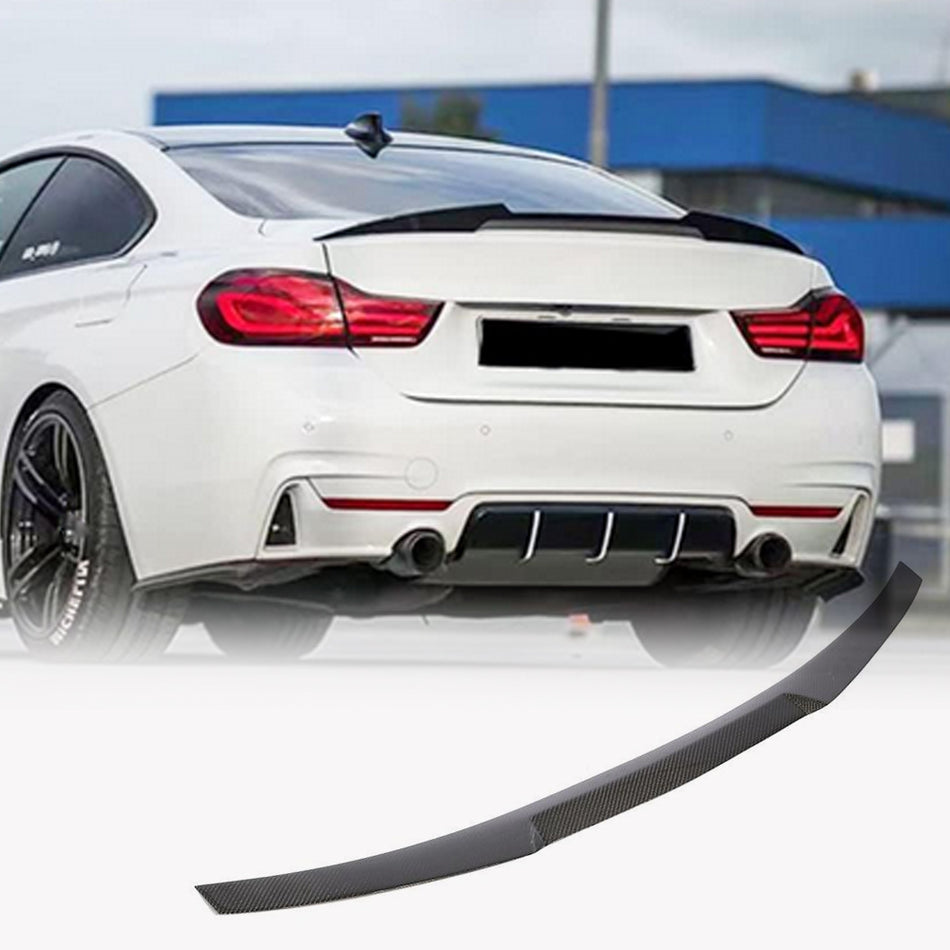 BMW 4 Series F32 Coupe 2014-2019 Rear Trunk Spoiler Carbon Fiber-Ahacarbon
