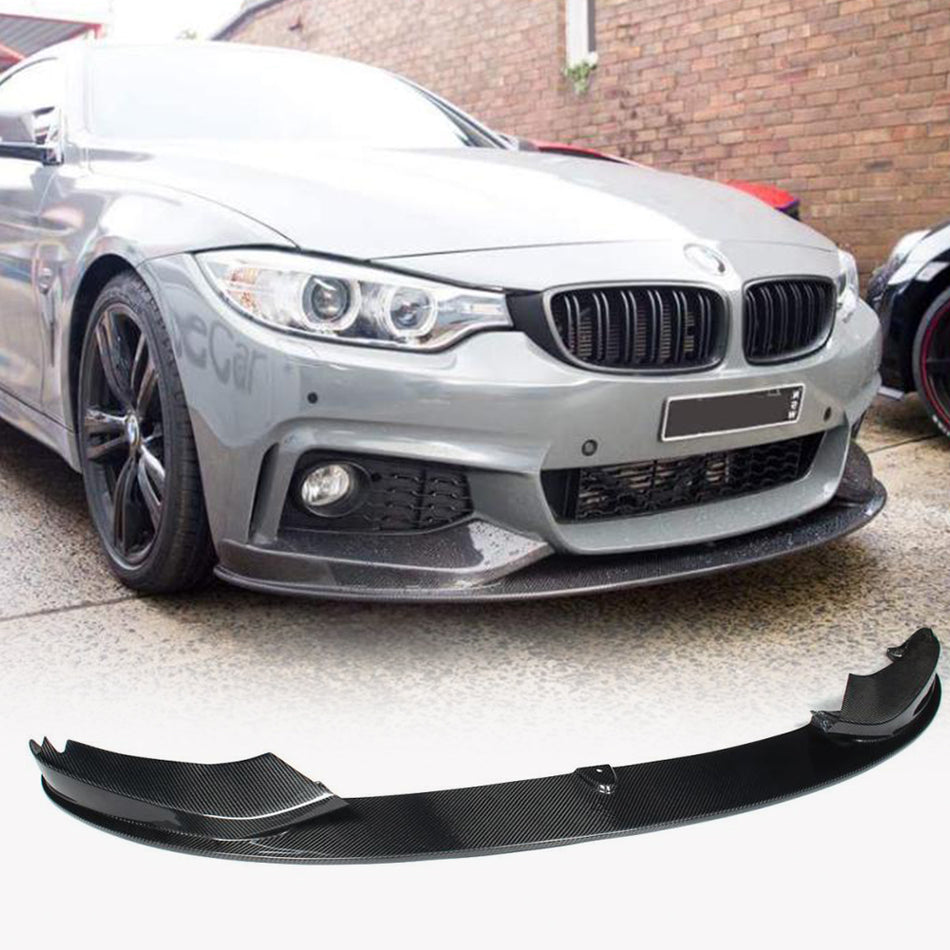 BMW 4 Series F32 F33 F36 M Sport 2014-2019 Front Bumper Lip Carbon Fiber/FRP-Ahacarbon