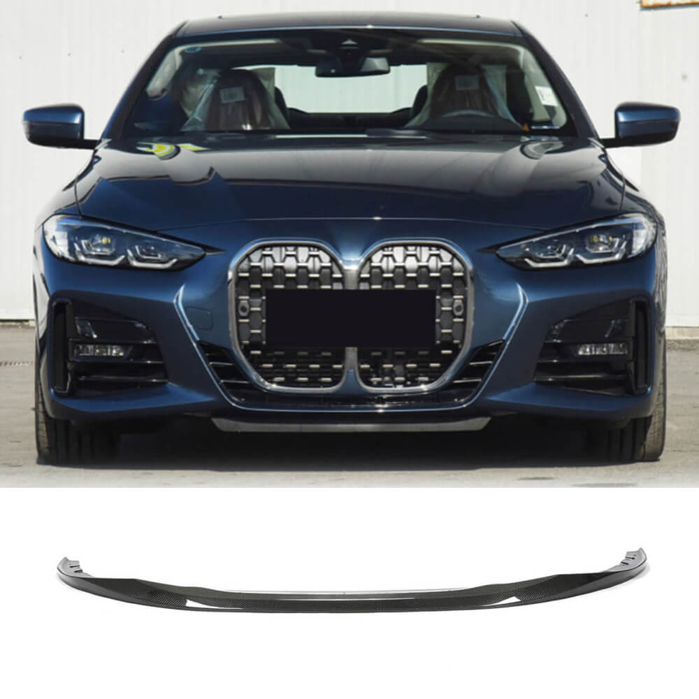 BMW 4 Series G22 G23 420i 430i M Sport M440i 2020+ Front Bumper Lip Carbon Fiber/FRP-Ahacarbon