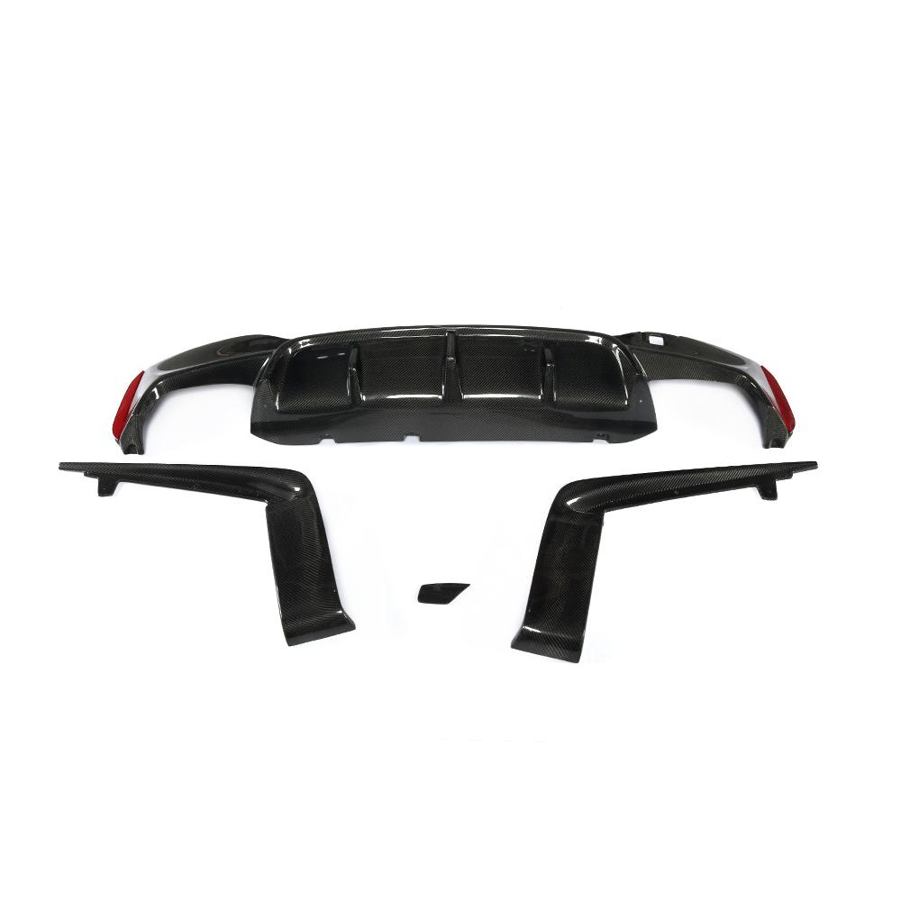 BMW 5 Series G30 G38 M-SPORT 2018-2022 Rear Bumper Diffuser Carbon Fiber-Ahacarbon