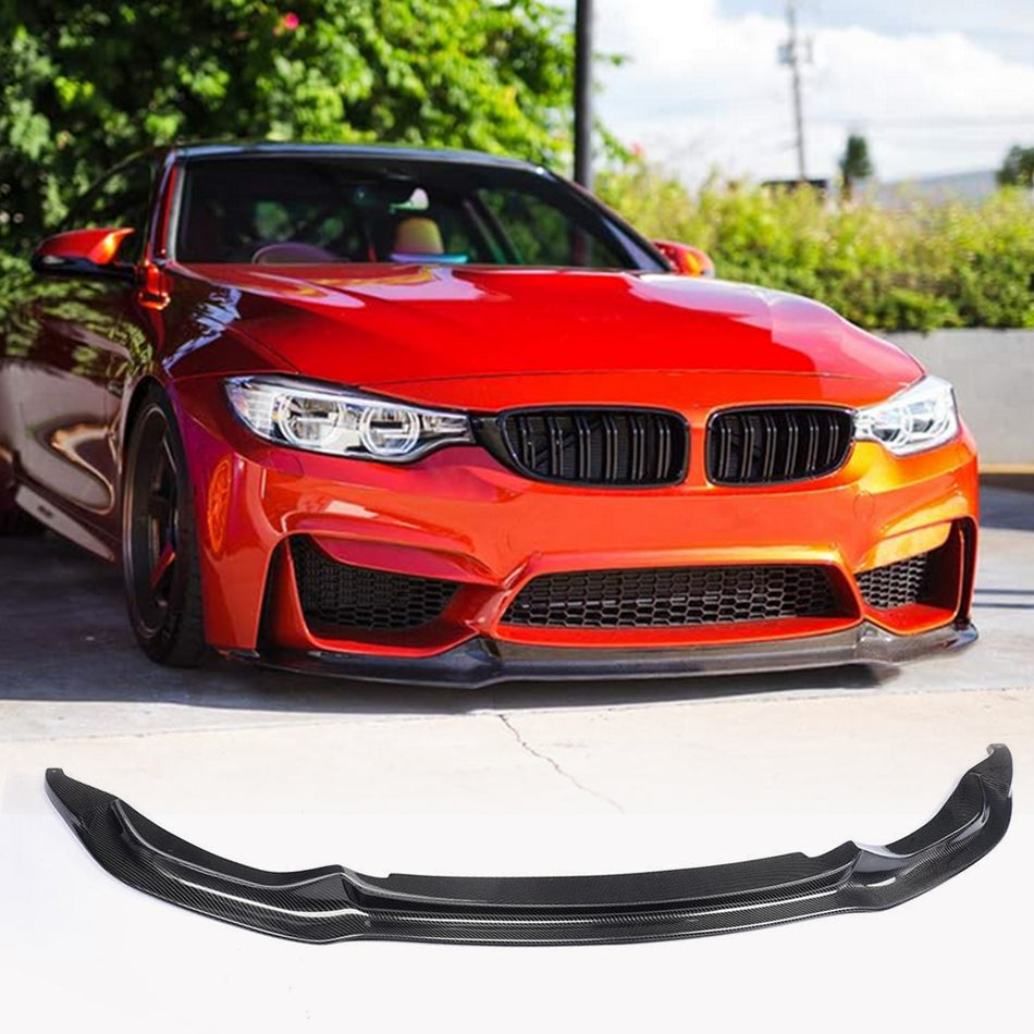 BMW F80 M3 F82 F83 M4 2014-2020 Front Bumper Lip Carbon Fiber/FRP-Ahacarbon