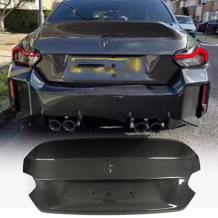 BMW G87 M2 Base Coupe 2-Door 2022-2024 Trunk Lid Cover Carbon Fiber-Ahacarbon
