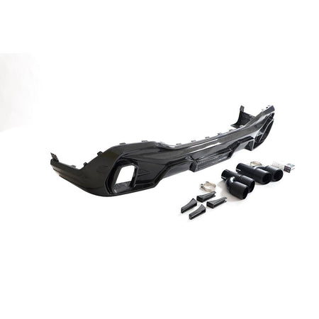 BMW X6 G06 2020-2024 Rear Bumper Diffuser Carbon Fiber-Ahacarbon