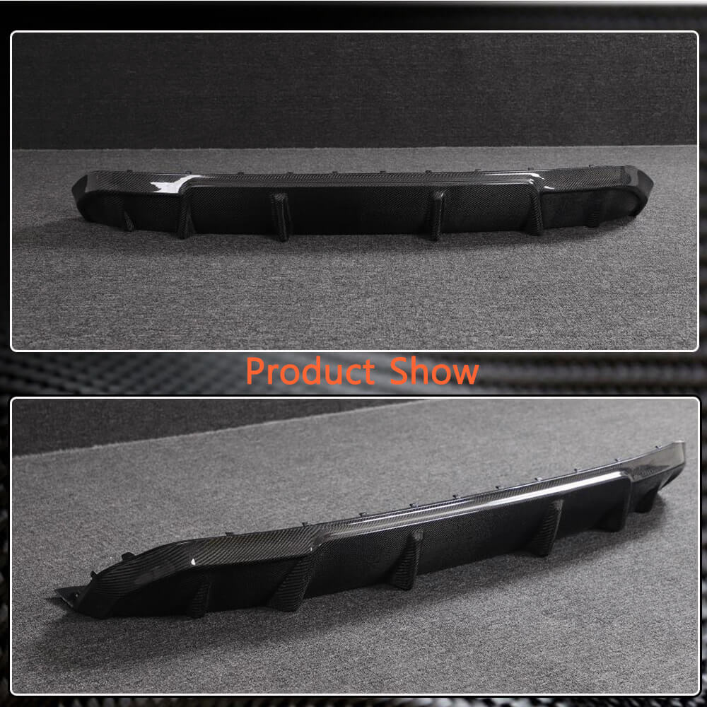 BMW i4 M50 M Sport 2022-2023 Rear Bumper Diffuser Carbon Fiber-Ahacarbon