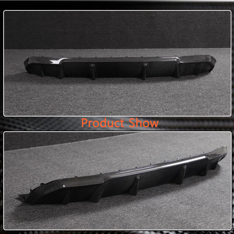 BMW i4 M50 M Sport 2022-2023 Rear Bumper Diffuser Carbon Fiber-Ahacarbon