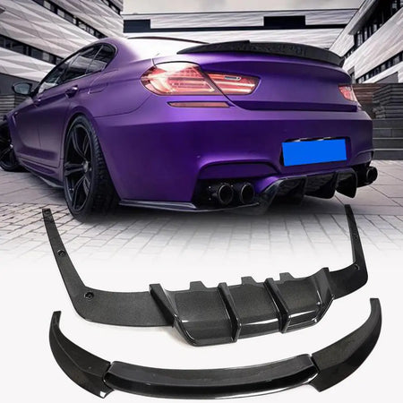BMW 6 Series F06 F12 F13 M6 Front Bumper Lip Rear Bumper Diffuser Carbon Fiber-Ahacarbon