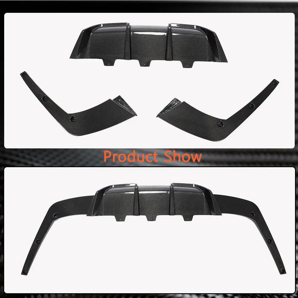 BMW 6 Series F06 F12 F13 M6 Front Bumper Lip Rear Bumper Diffuser Carbon Fiber-Ahacarbon