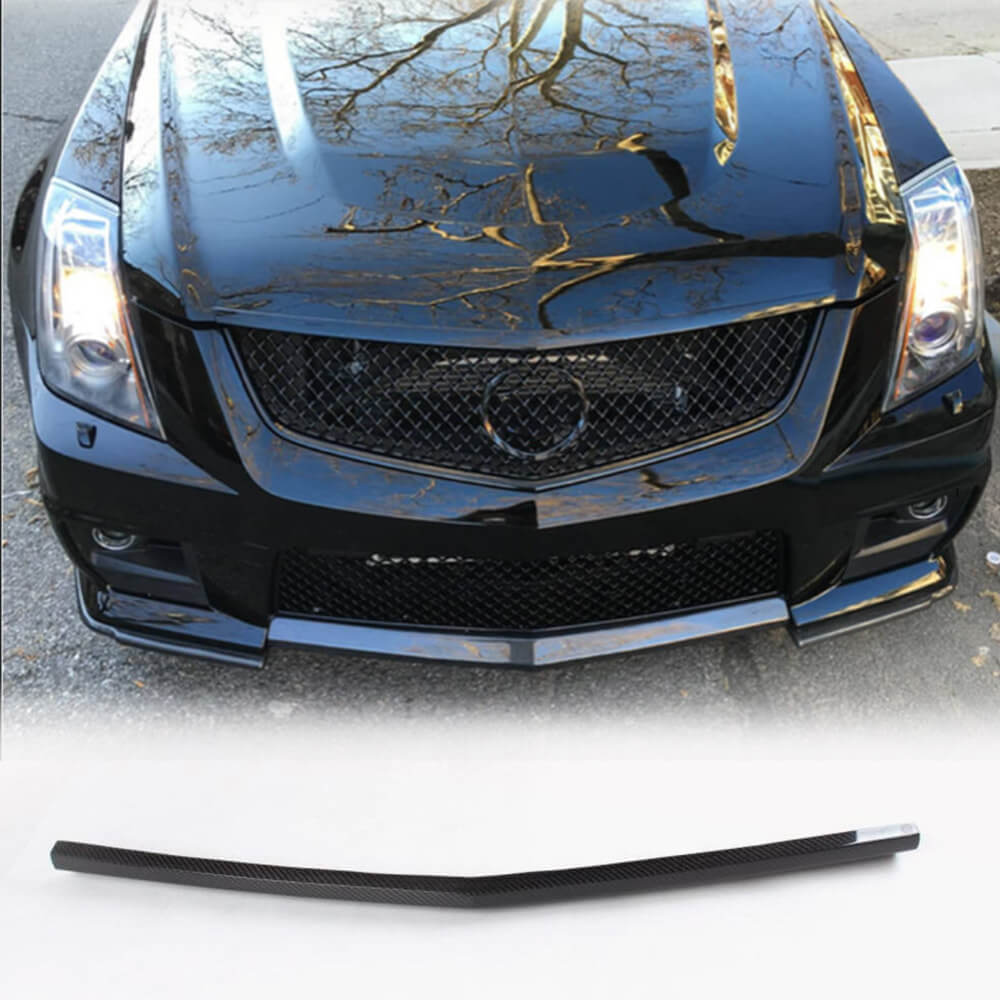Cadillac CTS-V Coupe Sedan 2009-2015 Front Bumper Center Lip Carbon Fiber-Ahacarbon