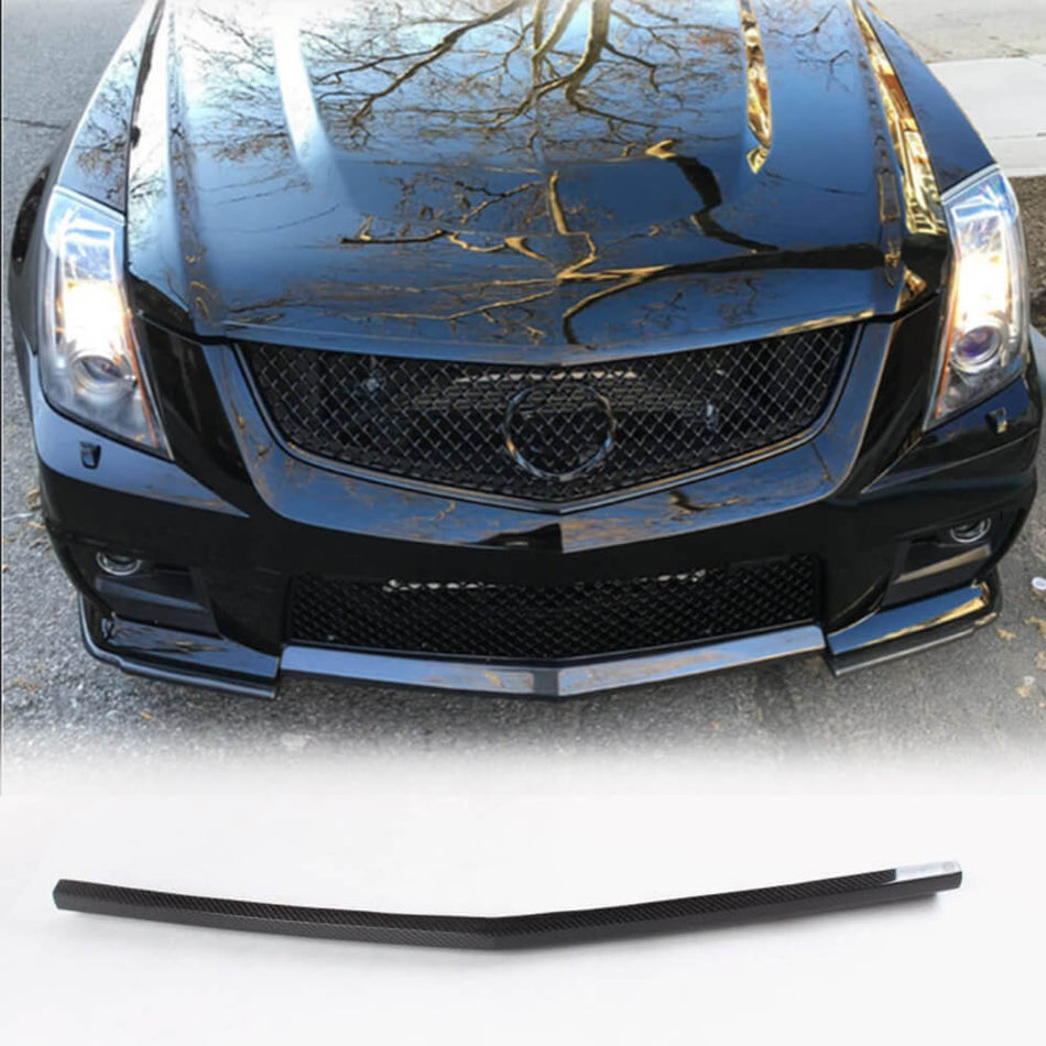 Cadillac CTS-V Coupe Sedan 2009-2015 Front Bumper Center Lip Carbon Fiber-Ahacarbon