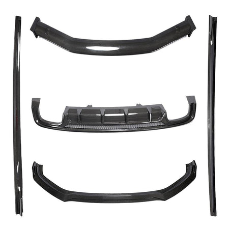 Audi A5 Sline S5 2017-2019 Front Bumper Lip Side Skirts Rear Diffuser Rear Trunk Spoiler Carbon Fiber-Ahacarbon
