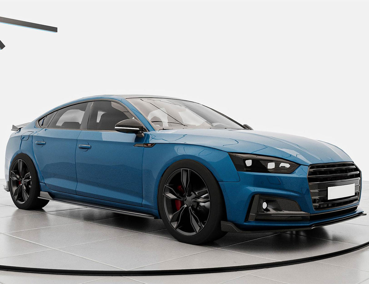 Audi A5 Sline S5 2017-2019 Front Bumper Lip Side Skirts Rear Diffuser Rear Trunk Spoiler Carbon Fiber-Ahacarbon