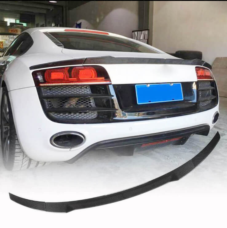 Audi R8 V8 V10 GT Pre-facelift 2008-2015 Front Bumper Lip Side Skirts Rear Diffuser Rear Trunk Spoiler Carbon Fiber-Ahacarbon