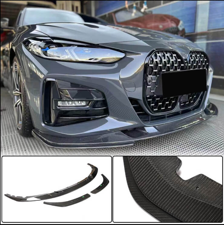 BMW 4 Series G22 G23 420i 430i M Sport M440i 2021+ Front Bumper Lip Side Skirts Rear Diffuser Rear Trunk Spoiler Carbon Fiber-Ahacarbon