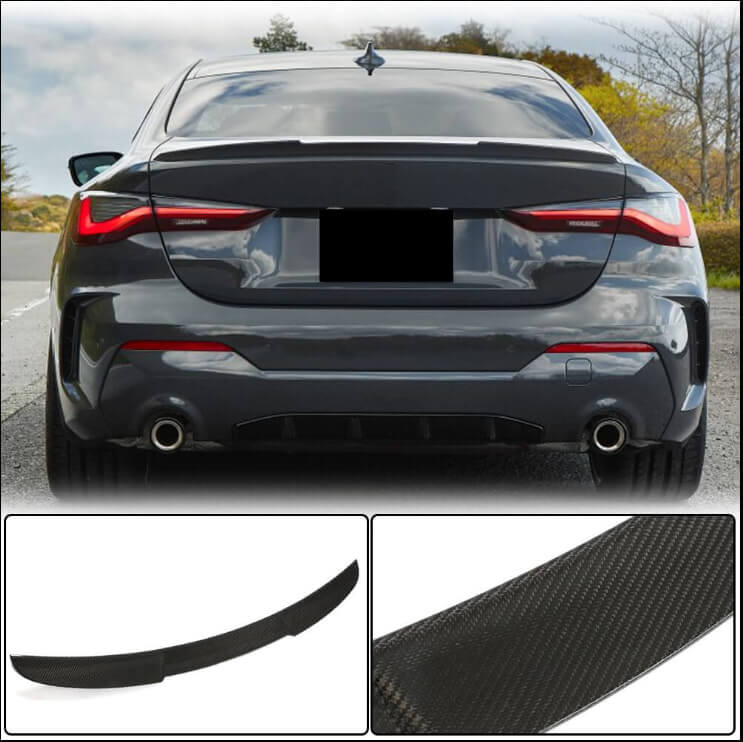 BMW 4 Series G22 G23 420i 430i M Sport M440i 2021+ Front Bumper Lip Side Skirts Rear Diffuser Rear Trunk Spoiler Carbon Fiber-Ahacarbon