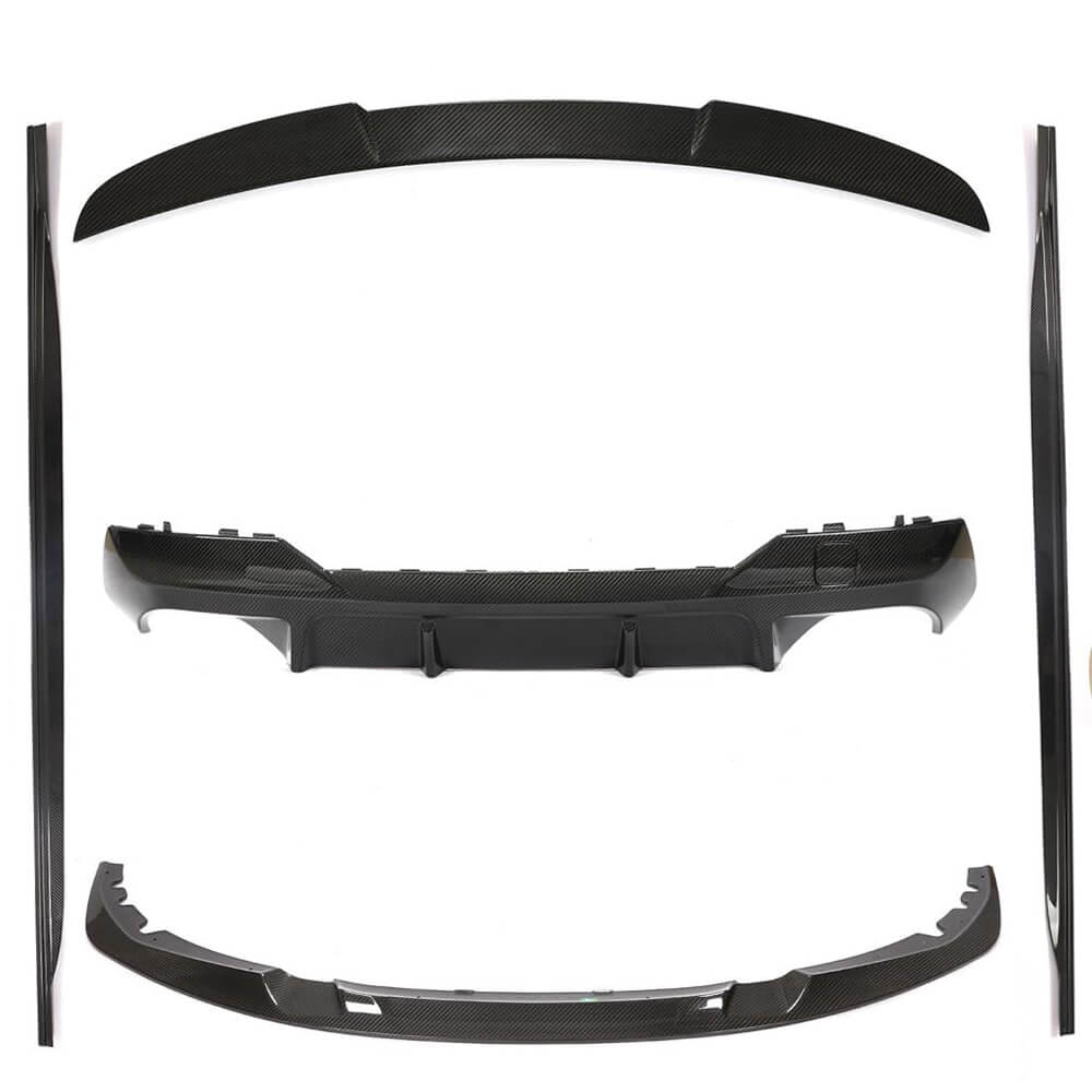BMW 4 Series G22 G23 420i 430i M Sport M440i 2021+ Front Bumper Lip Side Skirts Rear Diffuser Rear Trunk Spoiler Carbon Fiber-Ahacarbon