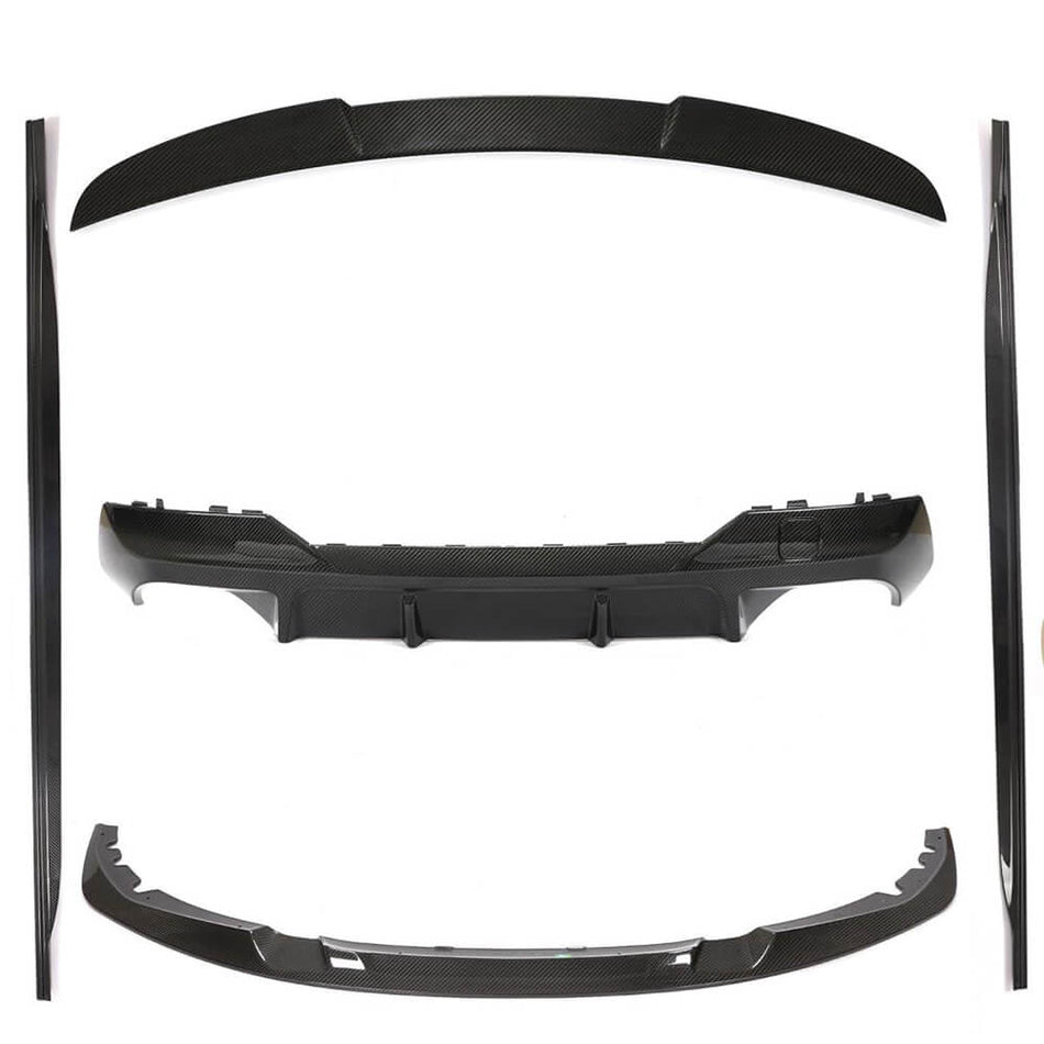 BMW 4 Series G22 G23 420i 430i M Sport M440i 2021+ Front Bumper Lip Side Skirts Rear Diffuser Rear Trunk Spoiler Carbon Fiber-Ahacarbon