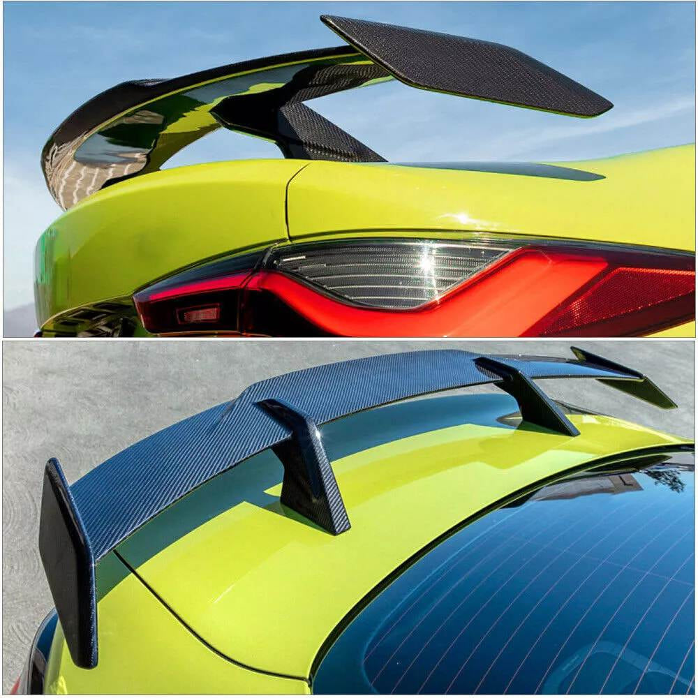 BMW 4 Series G82 M4 2-Door 21-23 Front Bumper Lip Side Skirts Rear Diffuser Rear Trunk Spoiler Carbon Fiber-Ahacarbon