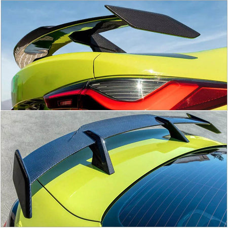 BMW 4 Series G82 M4 2-Door 21-23 Front Bumper Lip Side Skirts Rear Diffuser Rear Trunk Spoiler Carbon Fiber-Ahacarbon