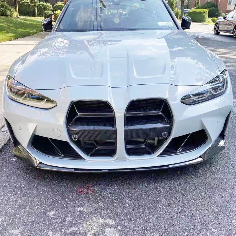 BMW 4 Series G82 M4 2-Door 21-23 Front Bumper Lip Side Skirts Rear Diffuser Rear Trunk Spoiler Carbon Fiber-Ahacarbon