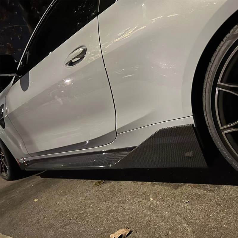BMW 4 Series G82 M4 2-Door 21-23 Front Bumper Lip Side Skirts Rear Diffuser Rear Trunk Spoiler Carbon Fiber-Ahacarbon