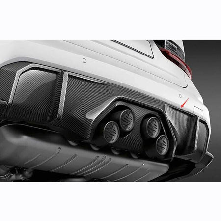 BMW 4 Series G82 M4 2-Door 21-23 Front Bumper Lip Side Skirts Rear Diffuser Rear Trunk Spoiler Carbon Fiber-Ahacarbon