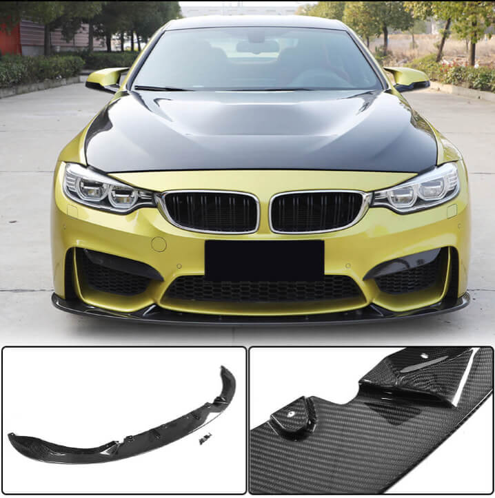 BMW F82 F83 M4 2015-2020 Front Bumper Lip Side Skirts Rear Diffuser Rear Trunk Spoiler Carbon Fiber-Ahacarbon