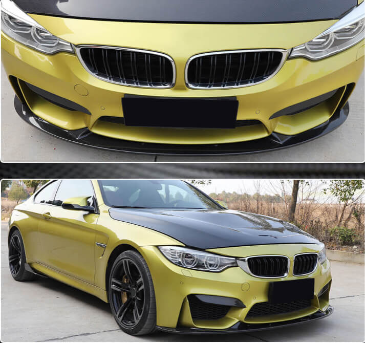 BMW F82 F83 M4 2015-2020 Front Bumper Lip Side Skirts Rear Diffuser Rear Trunk Spoiler Carbon Fiber-Ahacarbon