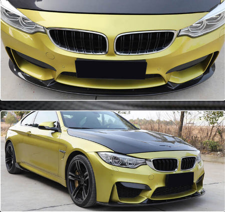 BMW F82 F83 M4 2015-2020 Front Bumper Lip Side Skirts Rear Diffuser Rear Trunk Spoiler Carbon Fiber-Ahacarbon