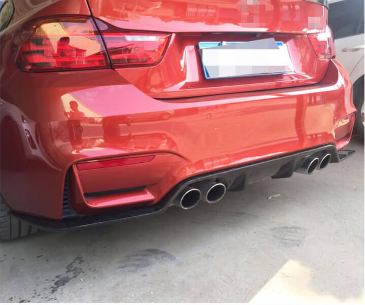 BMW F82 F83 M4 2015-2020 Front Bumper Lip Side Skirts Rear Diffuser Rear Trunk Spoiler Carbon Fiber-Ahacarbon