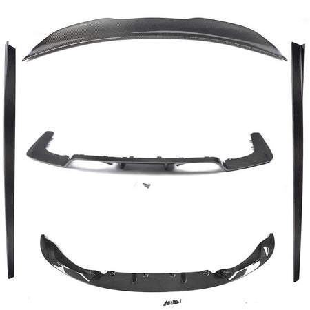 BMW F82 F83 M4 2015-2020 Front Bumper Lip Side Skirts Rear Diffuser Rear Trunk Spoiler Carbon Fiber-Ahacarbon