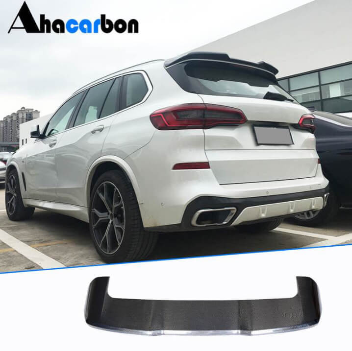 BMW X5 G05 2019-2022 Front Bumper Lip Side Skirts Rear Diffuser Rear Trunk Spoiler Carbon Fiber-Ahacarbon