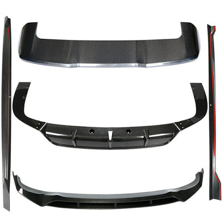 BMW X5 G05 2019-2022 Front Bumper Lip Side Skirts Rear Diffuser Rear Trunk Spoiler Carbon Fiber-Ahacarbon
