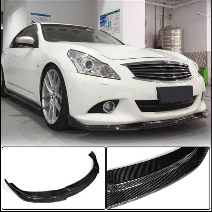 Infiniti G37 2020-2022 Front Bumper Lip Side Skirts Rear Diffuser Rear Trunk Spoiler Carbon Fiber-Ahacarbon