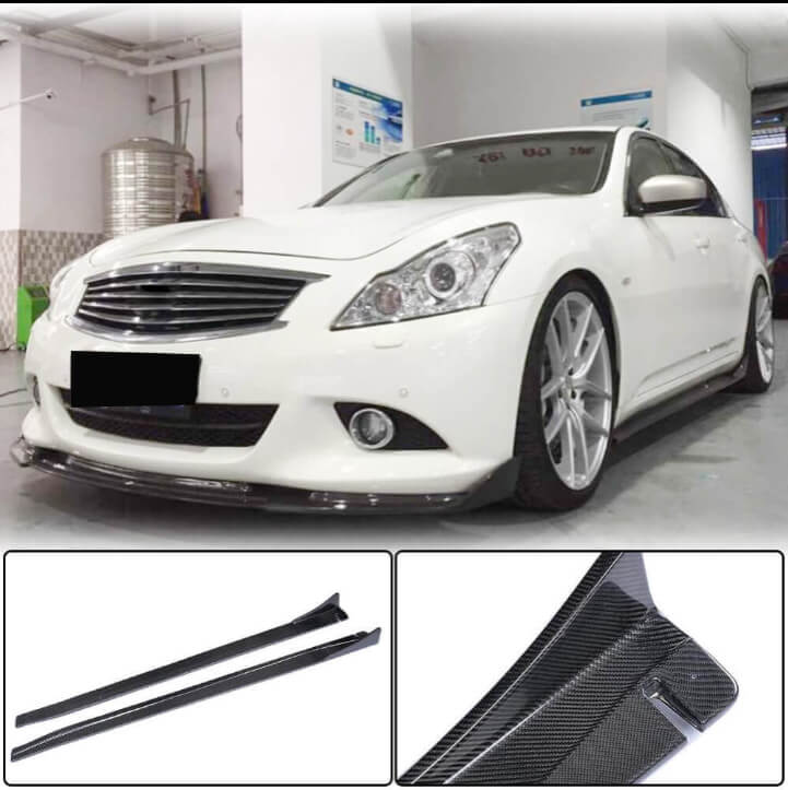 Infiniti G37 2020-2022 Front Bumper Lip Side Skirts Rear Diffuser Rear Trunk Spoiler Carbon Fiber-Ahacarbon