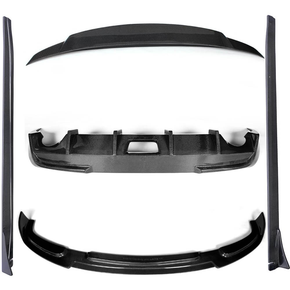 Infiniti G37 2020-2022 Front Bumper Lip Side Skirts Rear Diffuser Rear Trunk Spoiler Carbon Fiber-Ahacarbon