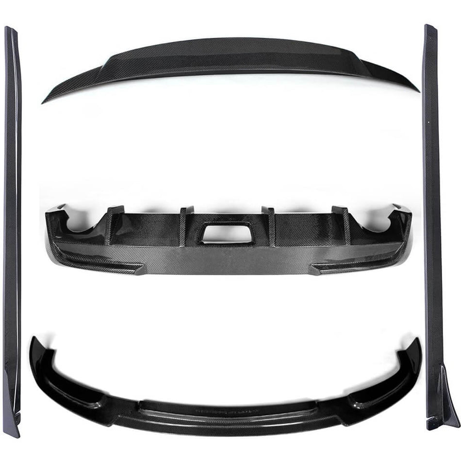 Infiniti G37 2020-2022 Front Bumper Lip Side Skirts Rear Diffuser Rear Trunk Spoiler Carbon Fiber-Ahacarbon