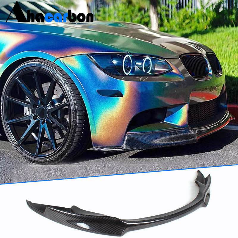 BMW 3 Series E90 E92 E93 M3 2008-2013 Front Bumper Lip Carbon Fiber-Ahacarbon