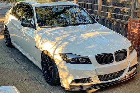 BMW 3 Series E90 M Sport LCI 2009-2012 Front Bumper Lip Carbon Fiber-Ahacarbon