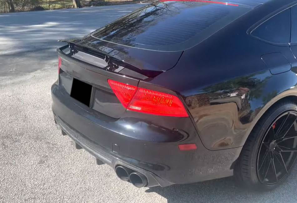 Audi A7 Sline S7 C7 Pre-facelift 2011-2014 Rear Bumper Diffuser Carbon Fiber/FRP-Ahacarbon