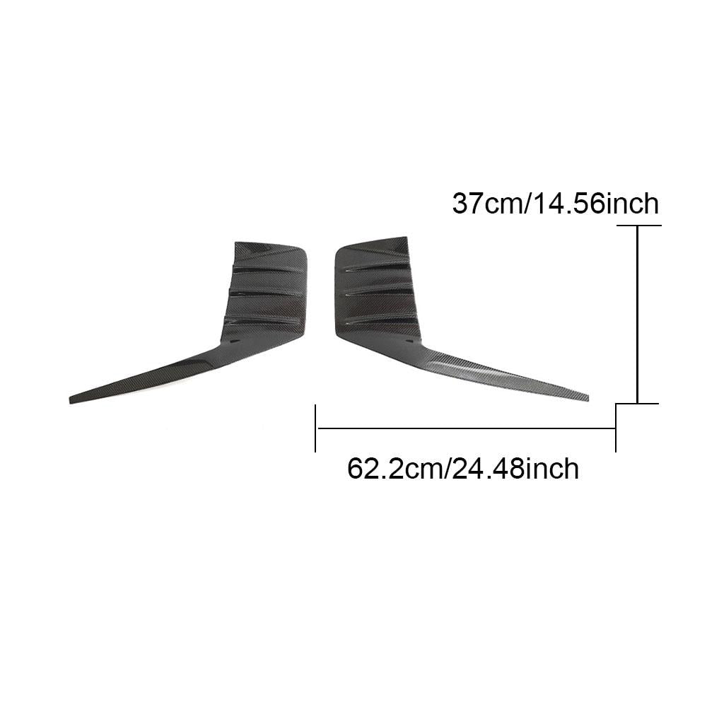 Carbon Fiber Rear Bumper Splitters for BMW M2 G87 2023+-Ahacarbon