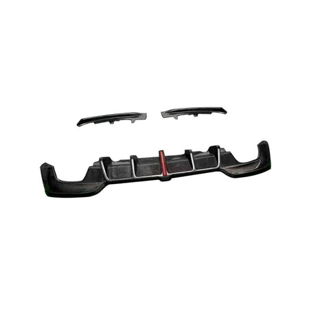 BMW 3 Series G20 G28 330i M Sport 2019-2022 Rear Bumper Diffuser with LED Carbon Fiber-Ahacarbon