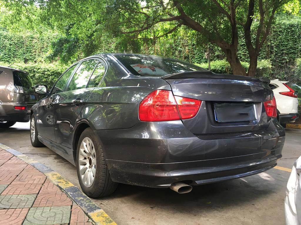 BMW 3 Series E90 M3 Sedan 2005-2012 Rear Trunk Spoiler Carbon Fiber-Ahacarbon