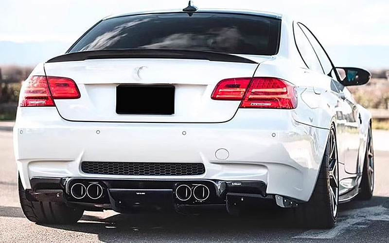 BMW 3 Series E92/E92 M3 Coupe 2006-2013 Rear Trunk Spoiler Spoiler Carbon Fiber/FRP-Ahacarbon