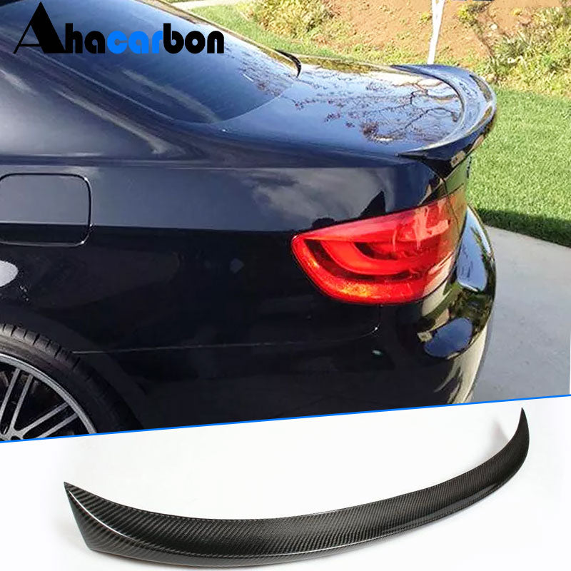 BMW 3 Series E92/E92 M3 Coupe 2006-2013 Rear Trunk Spoiler Carbon Fiber-Ahacarbon