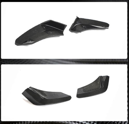 Chevrolet Corvette C8 2020-2022 Rear Bumper Diffuser with Splitters Carbon Fiber-Ahacarbon