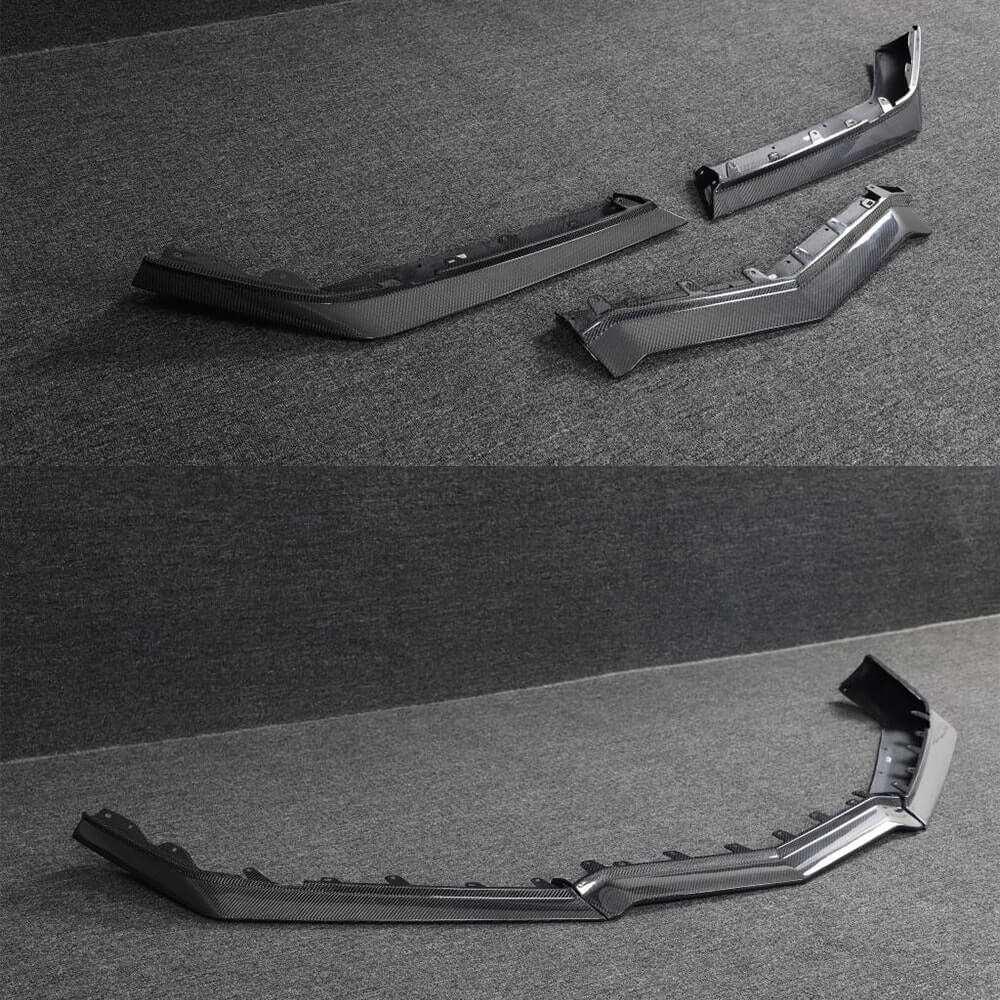 Chevrolet Corvette C8 Z06 Convertible Coupe 2-Door 2022-2024 Front Bumper Lip Carbon Fiber-Ahacarbon