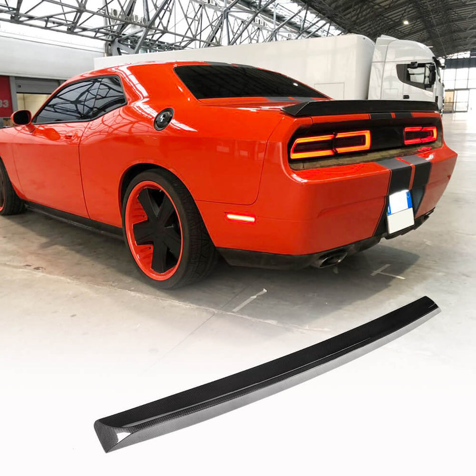 Dodge Challenger 2008-2014 Rear Trunk Spoiler Carbon Fiber-Ahacarbon